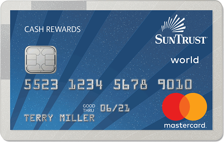 Cash Rewards Credit Card With Cash Back Suntrust Personal Banking